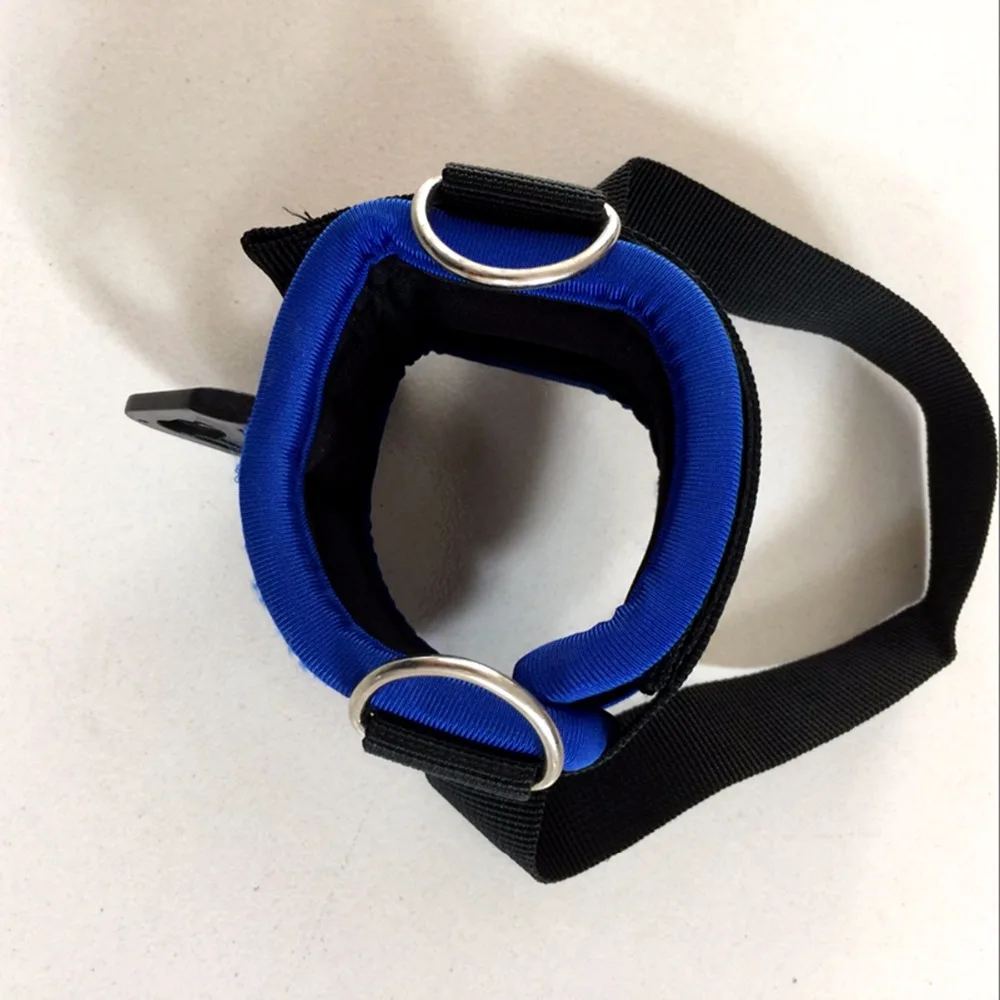 2pcs D-ring Ankle Anchor Strap Belt Multi Gym Cable Attachment Thigh Leg Pulley Strap Lifting Fitness Exercise Training parts
