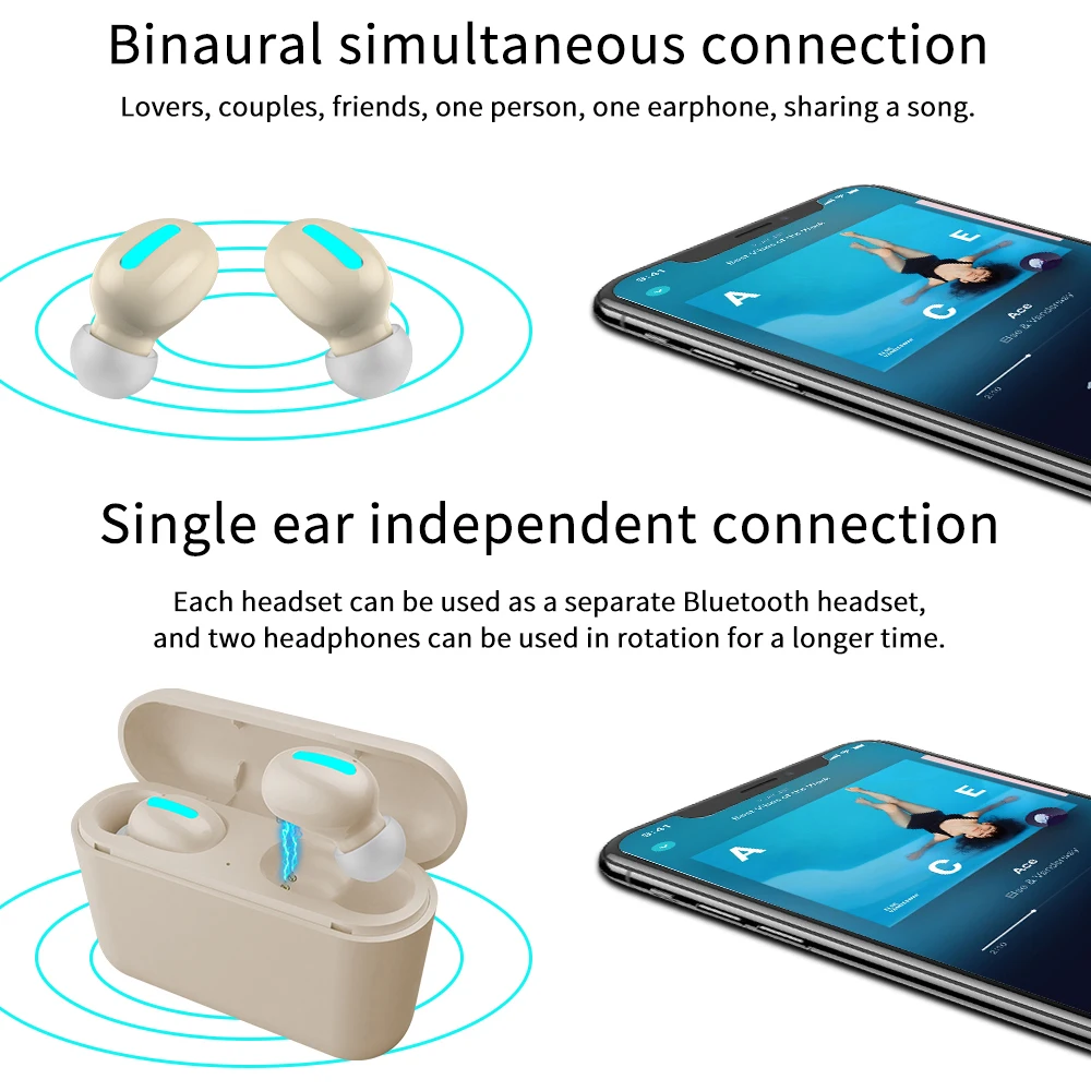 XGODY HBQ Q32 TWS мини беспроводная гарнитура спортивные стерео Bluetooth 5 0 наушники с