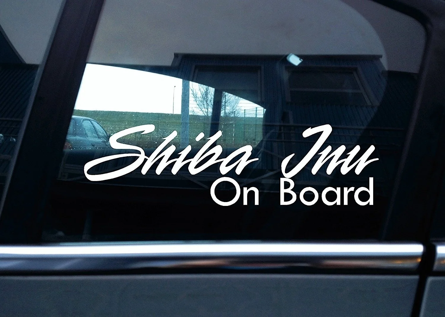 

ShibaInu on board dog, window vinyl sticker 15cm