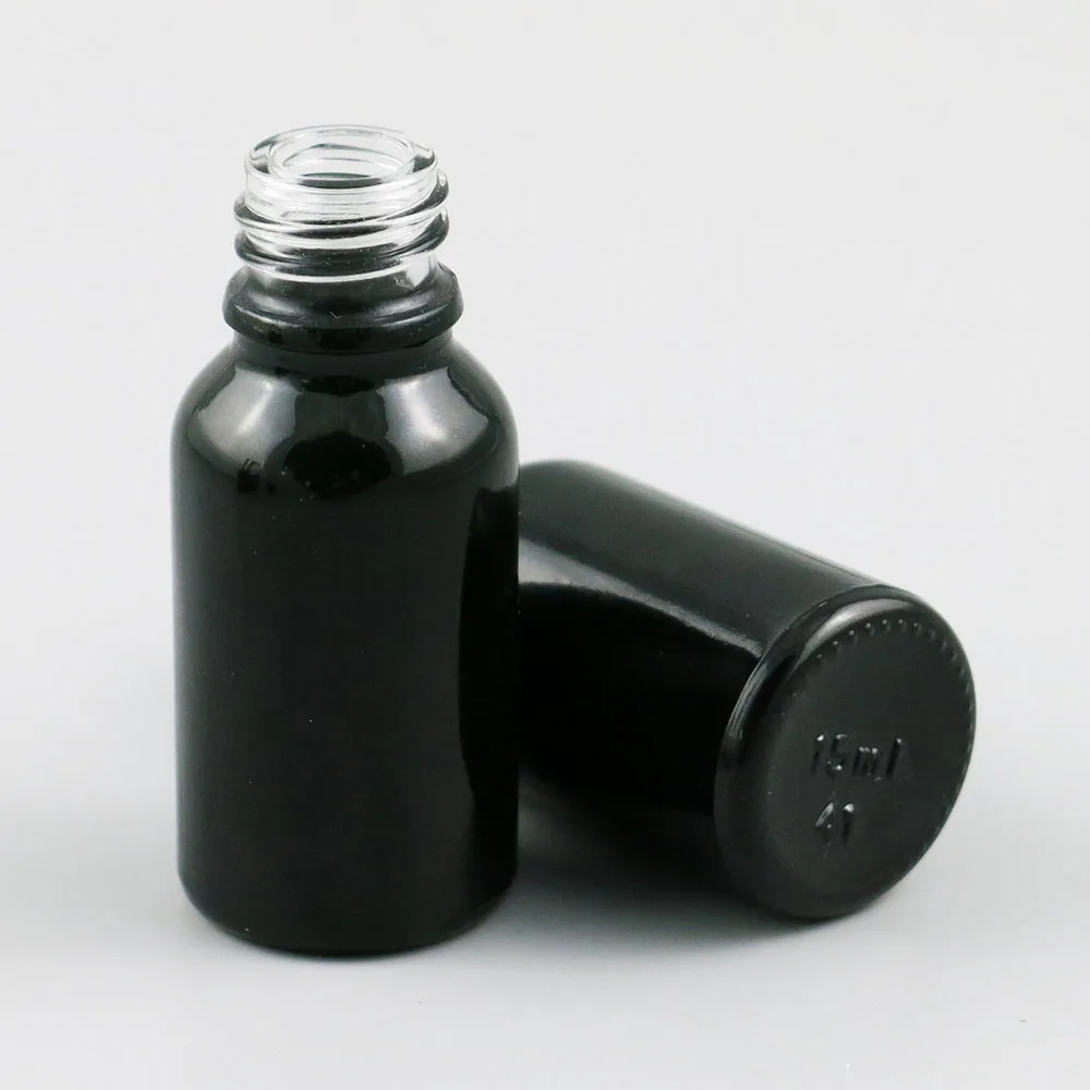 10 x 5ml 10ml 15ml 20ml 30ml 50ml 100ml Essential Oil Black Glass Bottle Plastic Cap For Liquid Reagent Pipette | Красота и здоровье