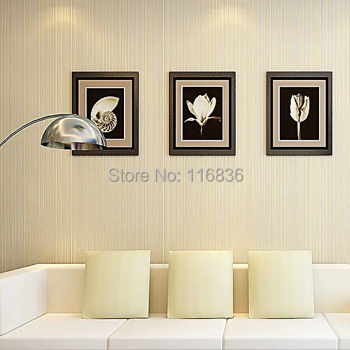 Белые Настенные обои современные полосатые флок рельефные нетканые papel де parede