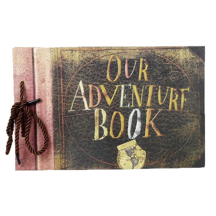 Our Adventure Book Винтаж 40 шт. 80 страниц крафт-Бумага карты альбом ручной работы DIY фото альбом фотоальбом для влюбленных свадебные наклейки Скрапбукинг - Цвет: Our Adventure Book