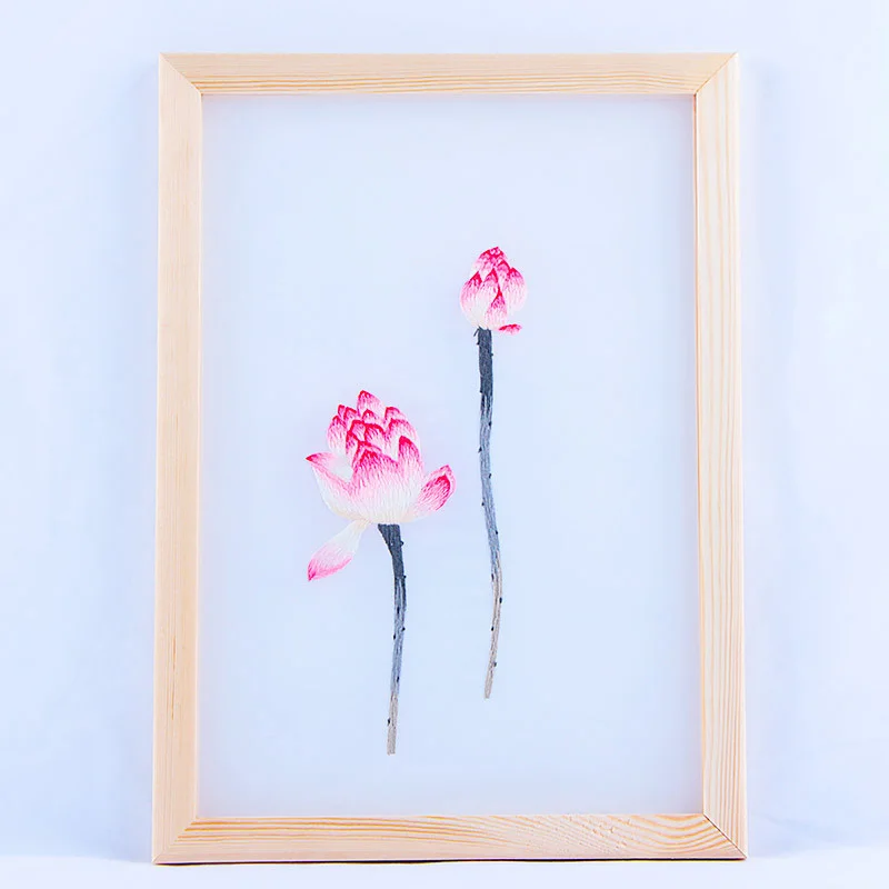 6 DIY Китайский Набор для вышивания с деревянной рамкой рукоделие вышивка крестиком цветочный узор ручной работы качели ремесло Домашний декор - Цвет: 6