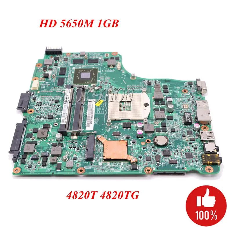 Материнская плата NOKOTION для ноутбука Acer aspire 4820T 4820TG HM55 DDR3 HD5650M 1 ГБ DA0ZQ1MB8F0 MBPVL06001