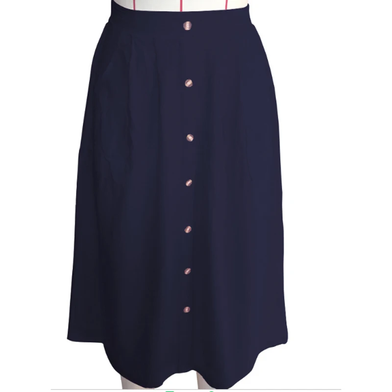 Женская розовая юбка с карманами повседневная трапециевидной формы элегантная