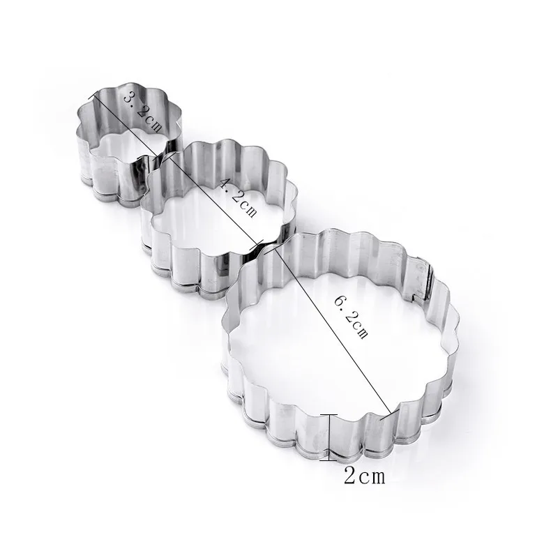 Абрикос 3 шт./компл. цветок формы для печенья Нержавеющая сталь гвоздики