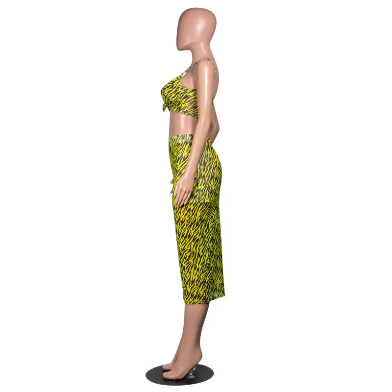 Adogirl Модный комплект из двух предметов с прозрачной сеткой женское сексуальное