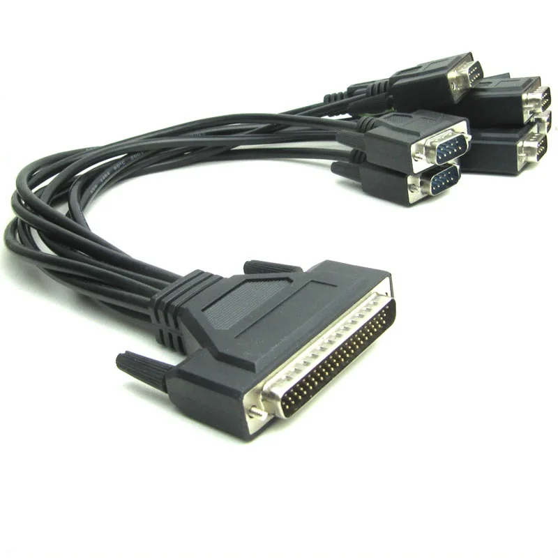 DB62 62Pin кабель разветвитель последовательного порта со штекером на штекер 8 x DB9 RS232