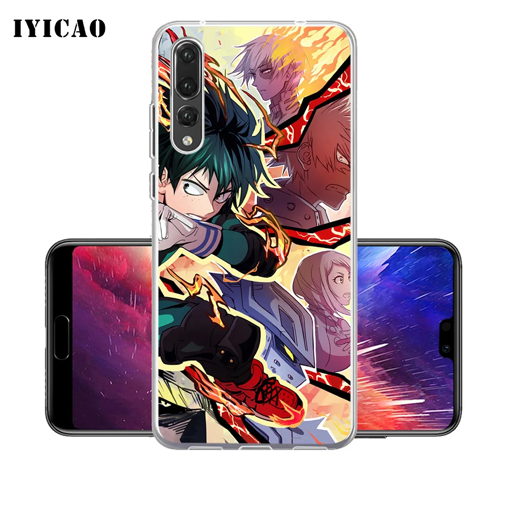 IYICAO My Hero Academia Soft Silicone Phone Case for Huawei P30 P20 Pro P10 P9 P8 Lite P Smart TPU Cover | Мобильные телефоны и