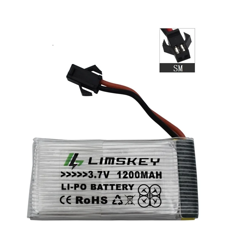 Бургундия 1200 мАч 3,7 в lipo Батарея для SYMA X5 X5S X5C X5SC X5SH X5SW M18 H5P HQ898B HQ859B H11D H11C T64 T04 T05 F28 F29 T56 T57 Батарея - Цвет: Бургундия