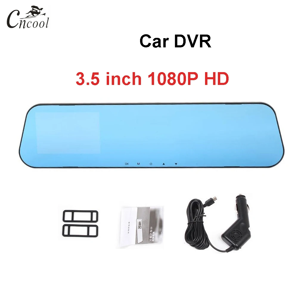 Cncool 3 5 дюймов 1080 P Full HD Автомобильный dvr Dash Cam двойной объектив автомобиля камера