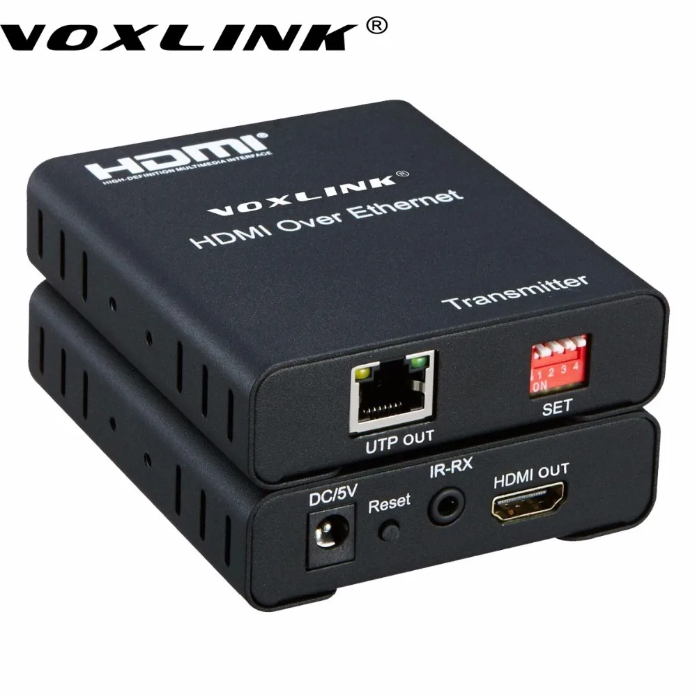 5 шт. voxlink 120 м HDMI удлинитель по IP cat 5e/6 Кабели 1080 P приемник передатчик матрица
