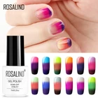 Гель-лак для ногтей ROSALIND, 7 мл, 3 цвета, гель-лак для ногтей с температурой, стойкий, зеркальный, удаляемый замачиванием, гель-лак для ногтей