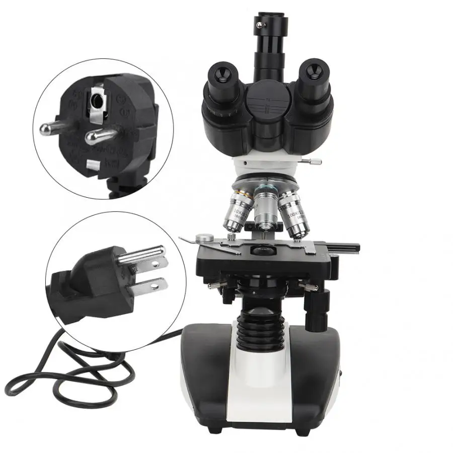 Тринокулярный микроскоп составной монокулярный 40X 1600X Brightfield двухслойный
