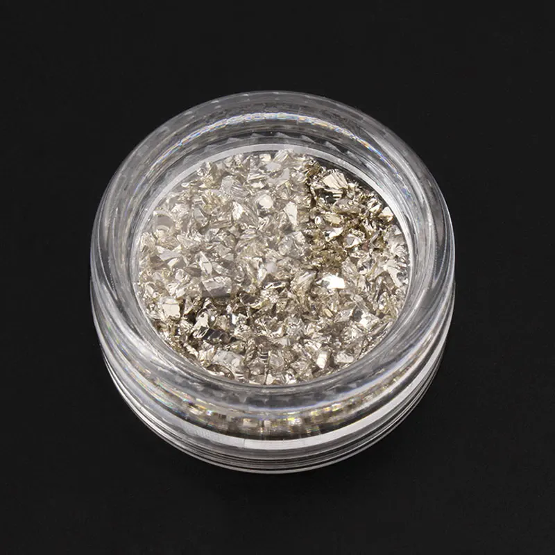 Silver Разбитые стеклянные стразы для ногтей камни для нейл-арта Стразы смесь стразов 3d украшения для ногтей камни для ногтей - Цвет: Silver