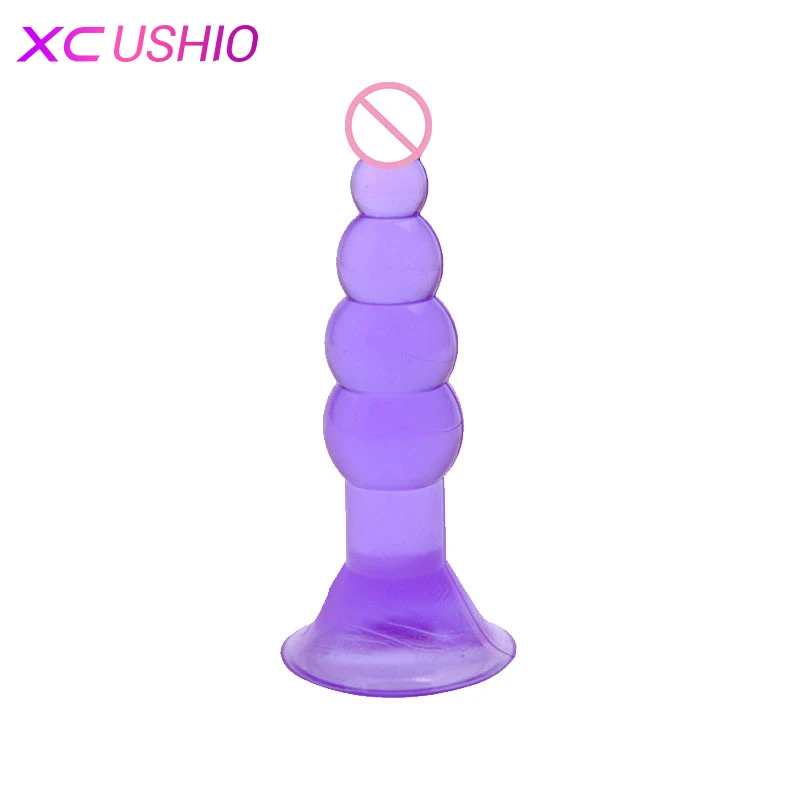 6 шт./компл. Мягкая силиконовая Анальная пробка простаты массажный фаллоимитатор