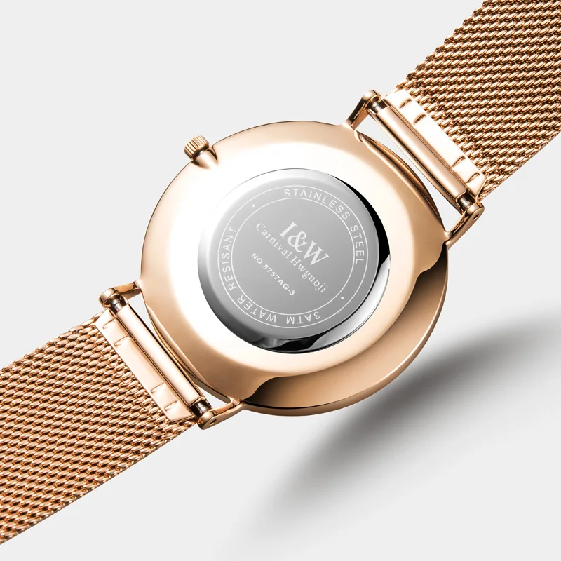 Часы женские кварцевые с сапфировым стеклом 6 мм C8758L