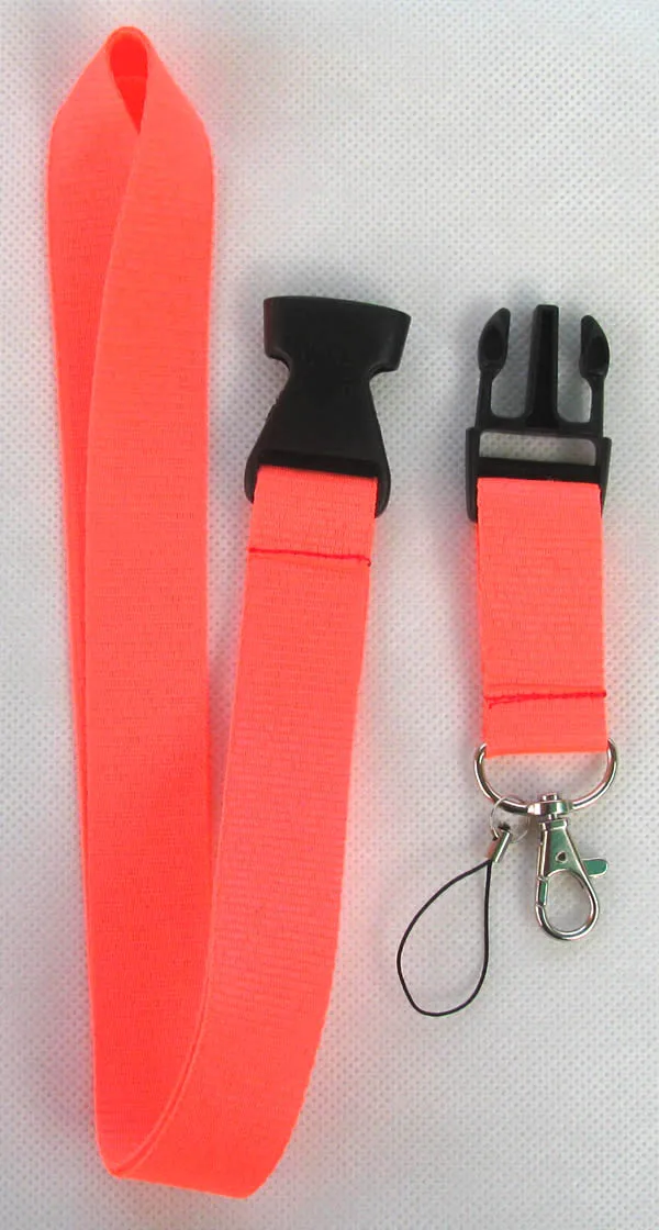 Новинка 10 шт. арбузный красный однотонный логотип ремешок на шею брелок для