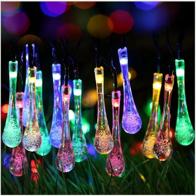 Leadleds 20 LEDs Flower Solar LED string lights RGB New Year Christmas Party Festival Decoration light Garden Outdoor Lamp | Лампы и