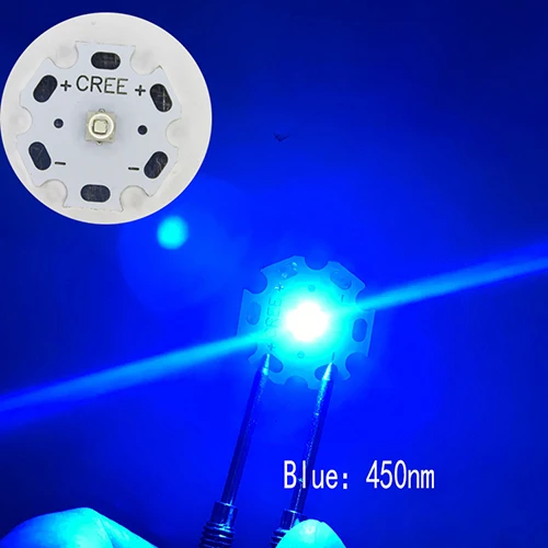 Синий 5 шт./10 шт. Cree XLamp XPE2 XP-E2 R3 холодный белый теплый белый нейтральный белый красный зеленый синий 1 Вт~ 3 Вт 3000 К светодиодный светильник-диод с печатной платой - Испускаемый цвет: Синий