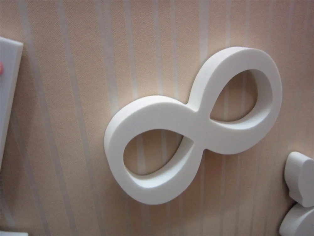 

Wedding decorations Artificial wood Letters Diamond ring heart crown and butterfly for Home decorative 3D wall stickers