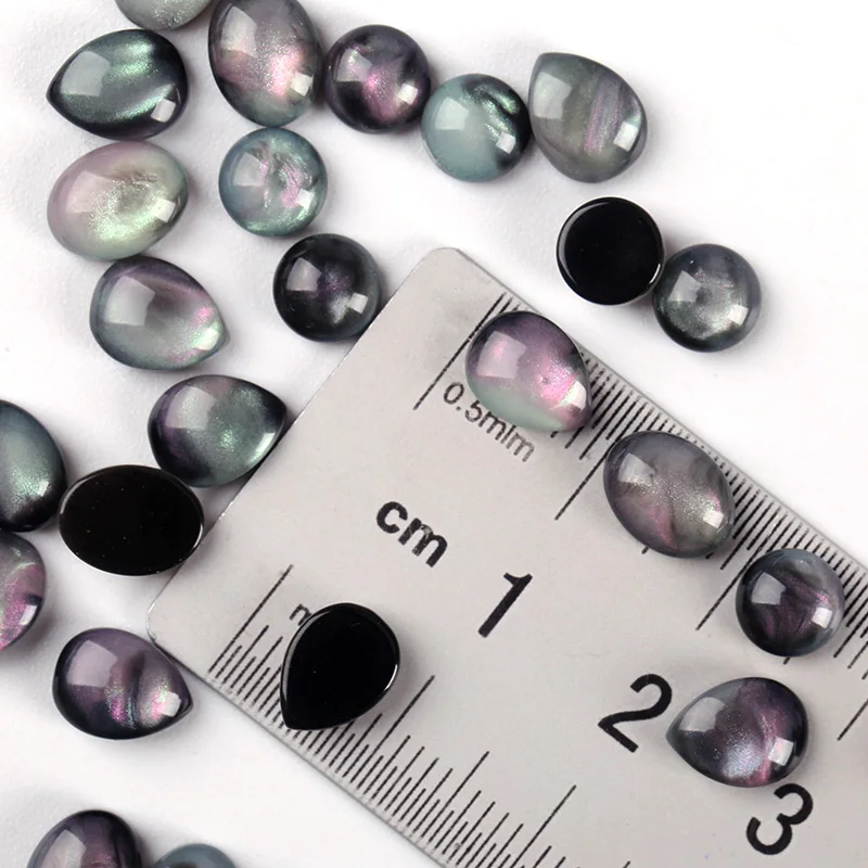 20 шт./лот Талисманы 3D Дизайн ногтей Аксессуары природные смолы Камни маникюр Гель