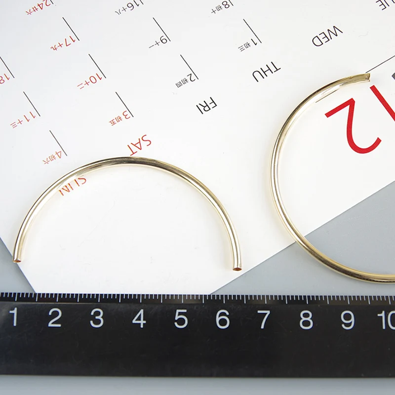 2 шт. полукруглые золотистые бусины для ювелирных изделий х56 мм | Украшения и