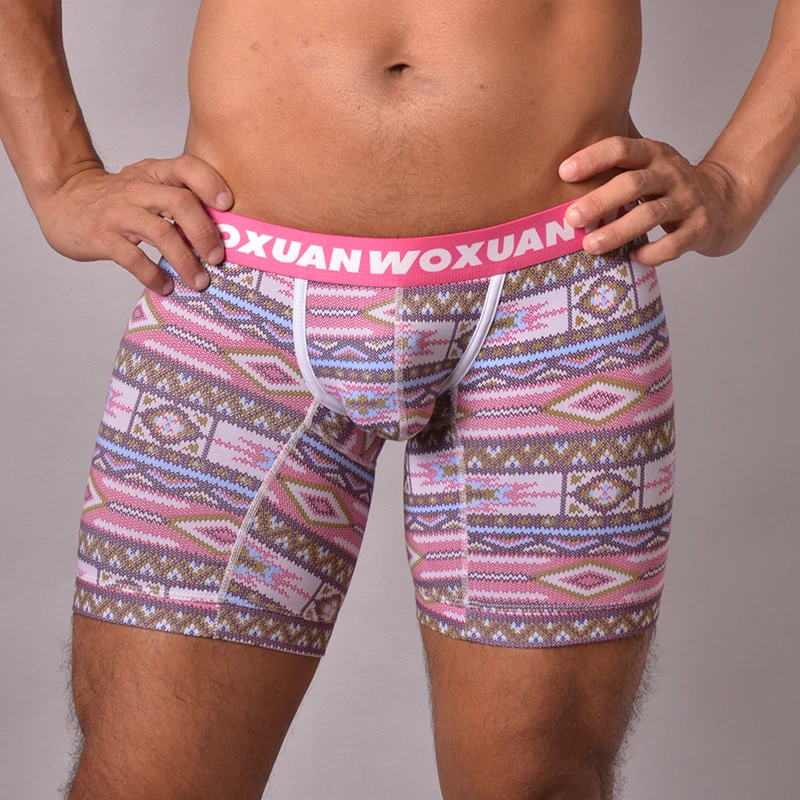 AIIOU сексуальные мужские трусы-боксеры шорты с цветочным принтом мягкие трусики