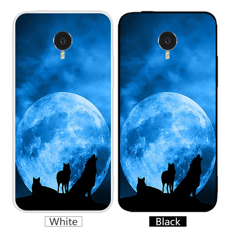 Мягкий ТПУ для Fundas Meizu MX4 чехол телефона Sunrise черный матовый mx4 силиконовый