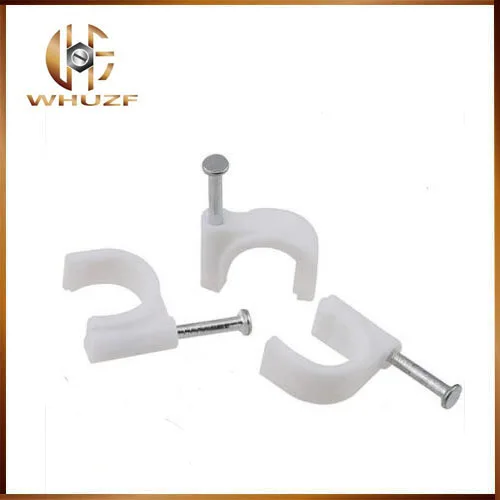 Cable fixed 14/16/18/22/25mm Flat or Round CCircle Path cable clips with Nail Wire U Circle Clamp | Обустройство дома
