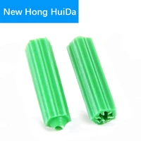 m6 m8 green masonry screw ribbed plastic anchor fixing wall plugs expansion pipe drywall drill dry tube wall plugs