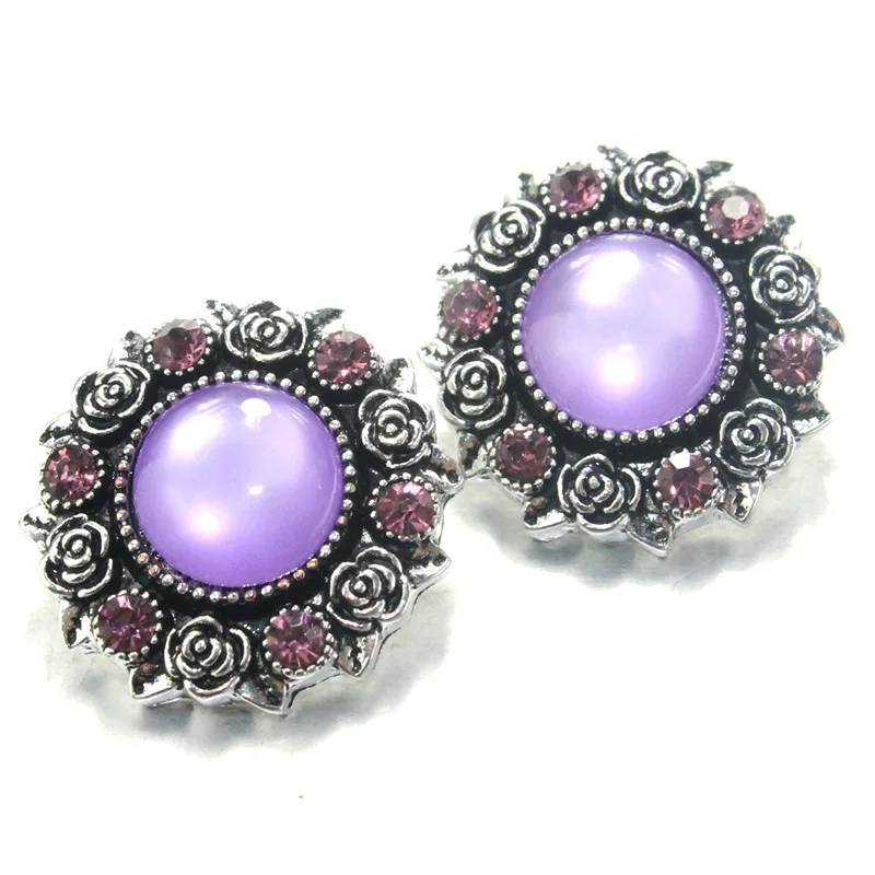 2019 хрустальные металлические кнопки 18 мм для браслета женские браслеты часы