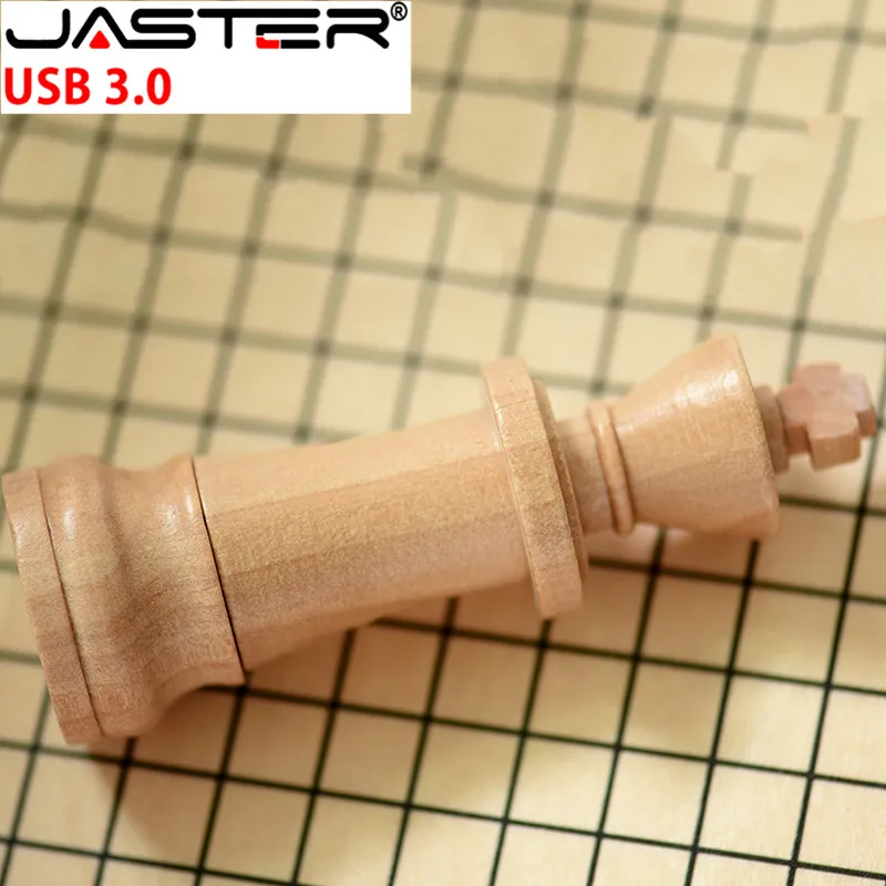 JASTER хит продаж USB 3 0 деревянный международный шахматный флеш накопитель 4 ГБ 16 32 64