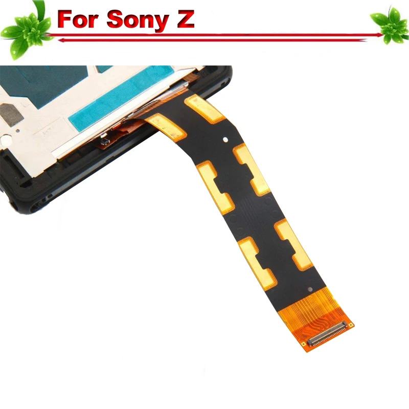 for Sony Xperia Z LCD Display Touch Screen Full Assembly Replacement With Frame SONY L36h L36i C6606 C6603 C6602 C6601 | Мобильные