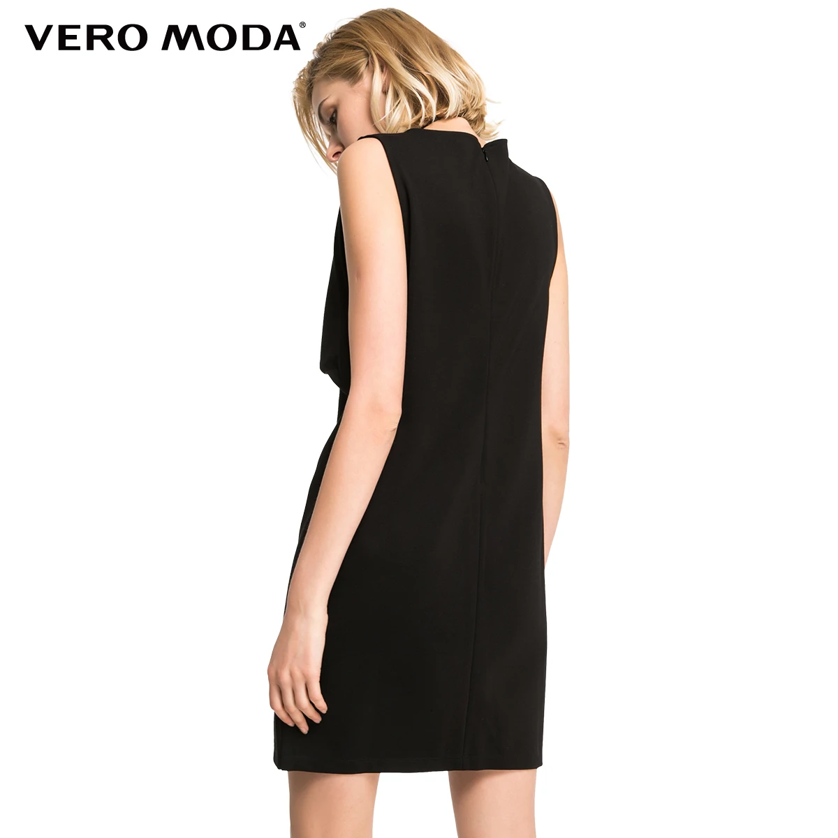 Vero Moda абсолютно новый уличный стиль o образным вырезом сзади молнии leeveless стрейч