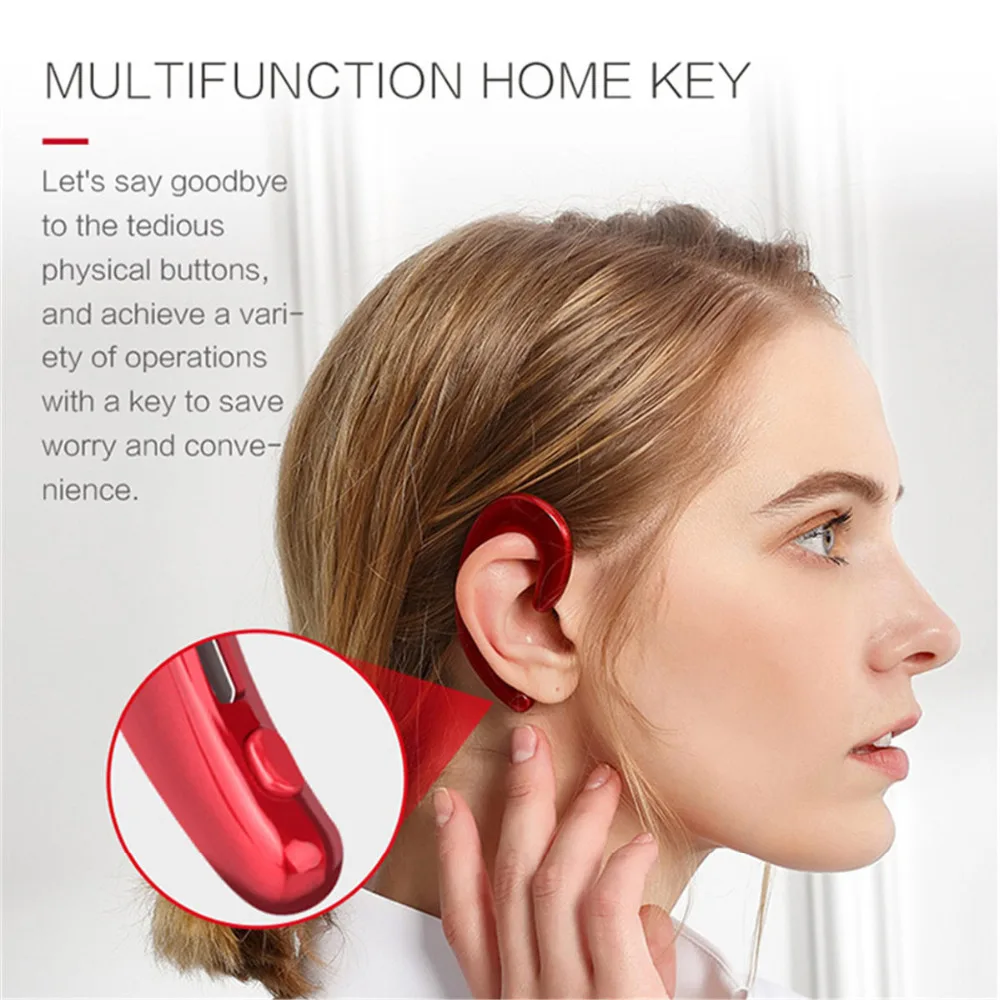 Беспроводные наушники K8 с костной проводимостью bluetooth-гарнитура микрофоном fone de