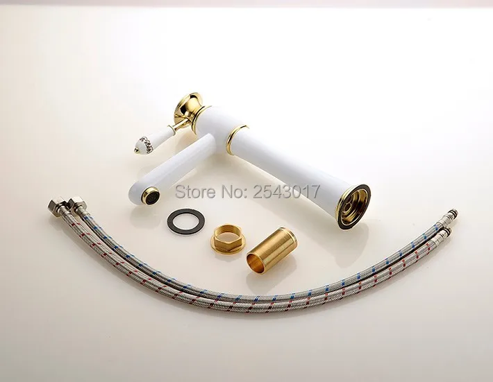 Смеситель для ванной комнаты с керамической ручкой роскошный