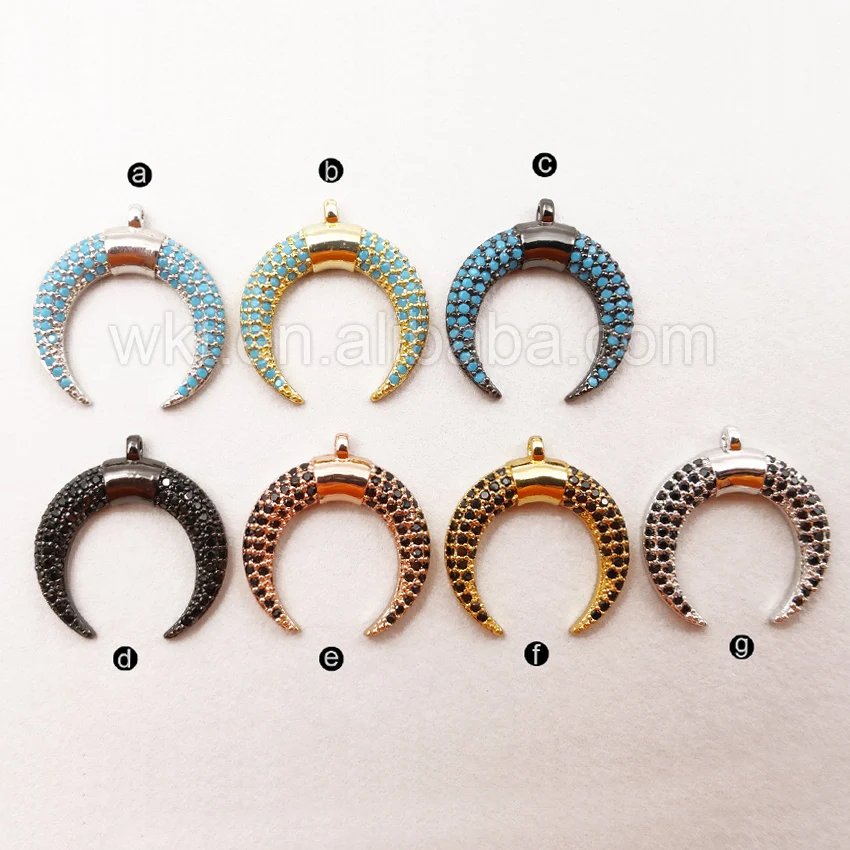 MP016 Мода полумесяц Подвески с искрящимися поверхностями Высокое качество