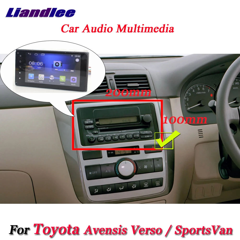 Liandlee автомобиля Android системы для Toyota Avensis Verso/SportsVan 2001~ 2009 Радио Стерео gps Nav географические карты навигации экран мультимедиа