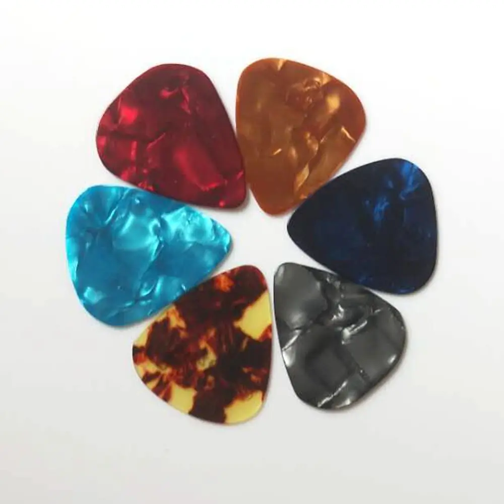 50 и 100 шт Новые акустические палочки s Plectrum целлюлоидные электрические гладкие гитарные палочки аксессуары 0,71 мм 0,8 мм 0,81 мм 0,96 мм
