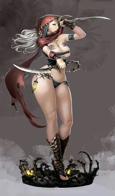 Pinup Silk Assassin Смола Модель комплект