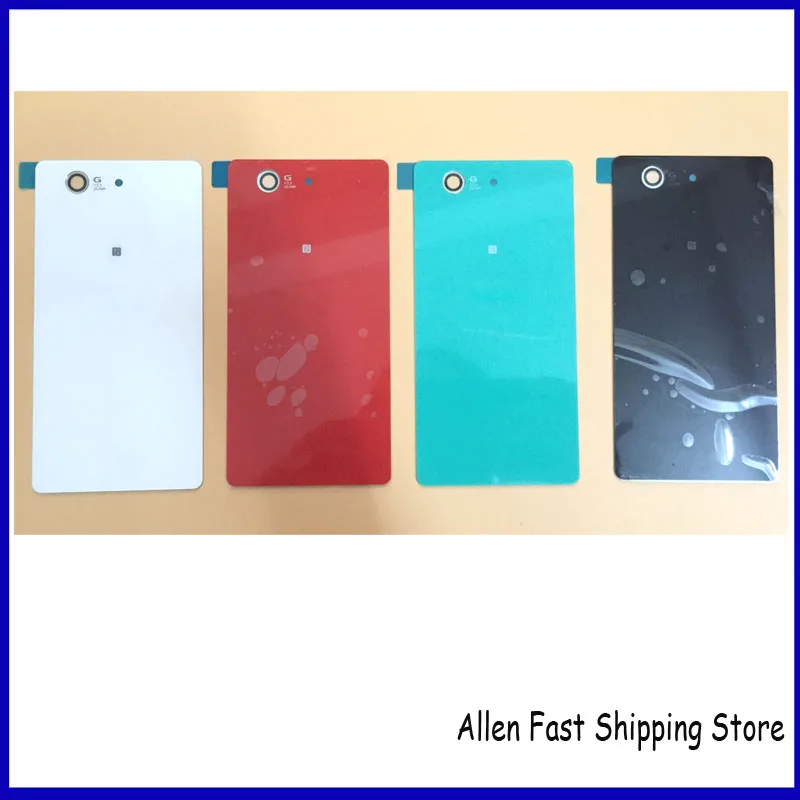 Первоначально Новая Задняя Крышка Батарейного Отсека Стекла Для Sony Xperia Z3 Compact Mini