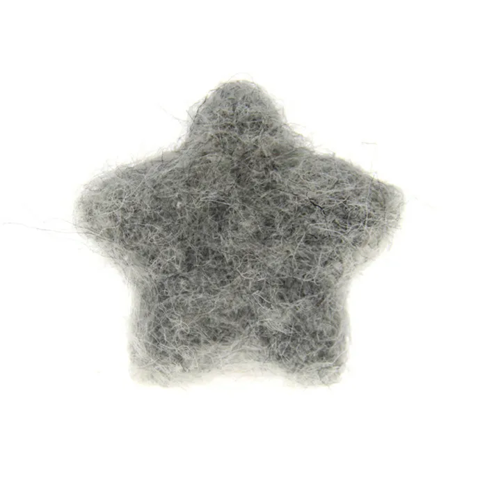 Light grey 10 шт. чистый шерстяной войлок звезда DIY модные украшения для домашнего праздника модные ювелирные изделия аксессуары ручной работы - Цвет: Light grey