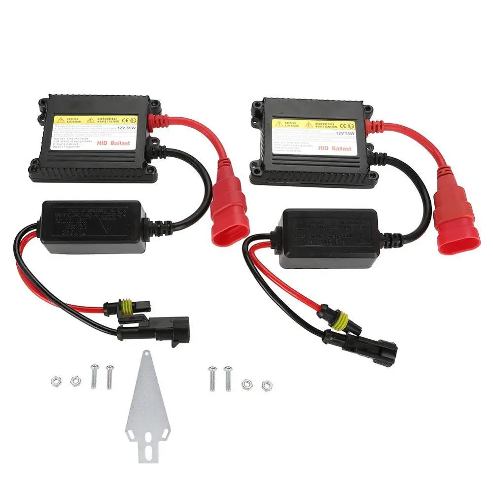 

2Pcs 12V 55W Universal Digital Xenon DC HID Ballast Conversion Kit for Car HID Conversion Kit Replacement New