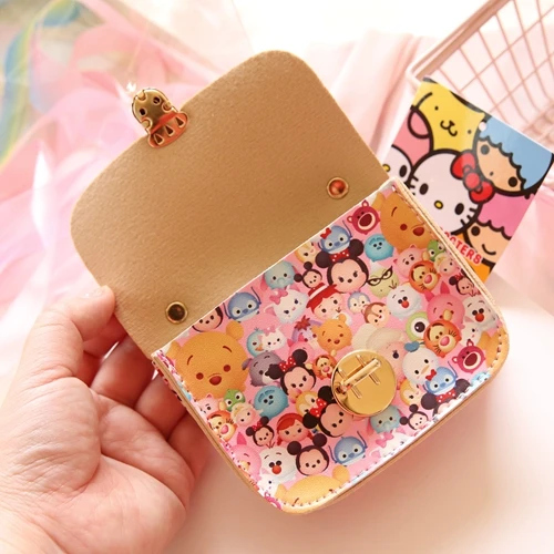 Милый мультяшный Даффи медведь стеллалу hello kitty My Melody Cinnamoroll пудинг собака маленькая двойная звезда ЦУМ Портмоне Сумочка для ключей, карточек