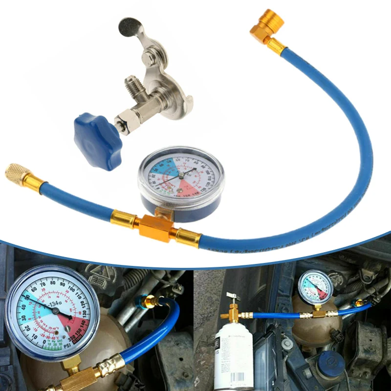 

2019 Car R134A A/C Air Conditioning Refrigerants Recharge Charging Hose Pipe Gauge Car Accessories CSL88