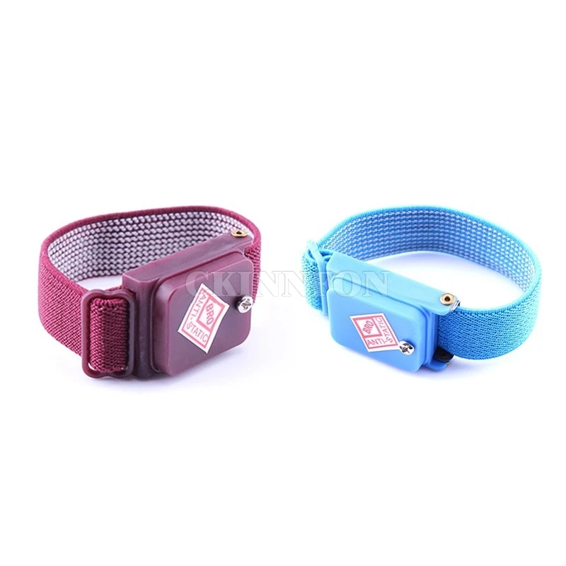

100Pcs/Lot Wireless Clip Antistatic Anti Static ESD Wristband Wrist Strap Discharge Cables For Electrician IC PLCC worker