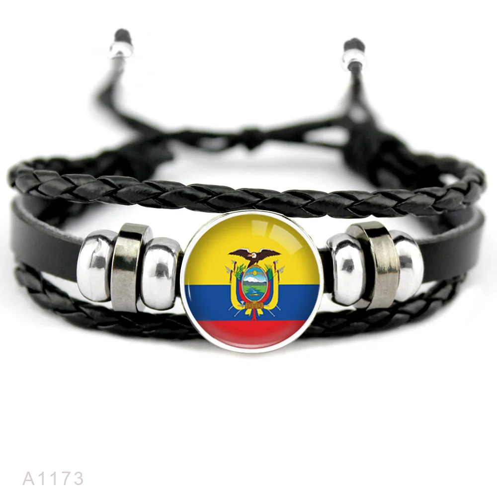 A1173 Камерун, Канада, Нидерланды, Норвегия, Перу, США, Германия, Дания, Исландская, Бельгия, Канада, флаг страны, для мужчин и женщин, браслет - Окраска металла: A1173