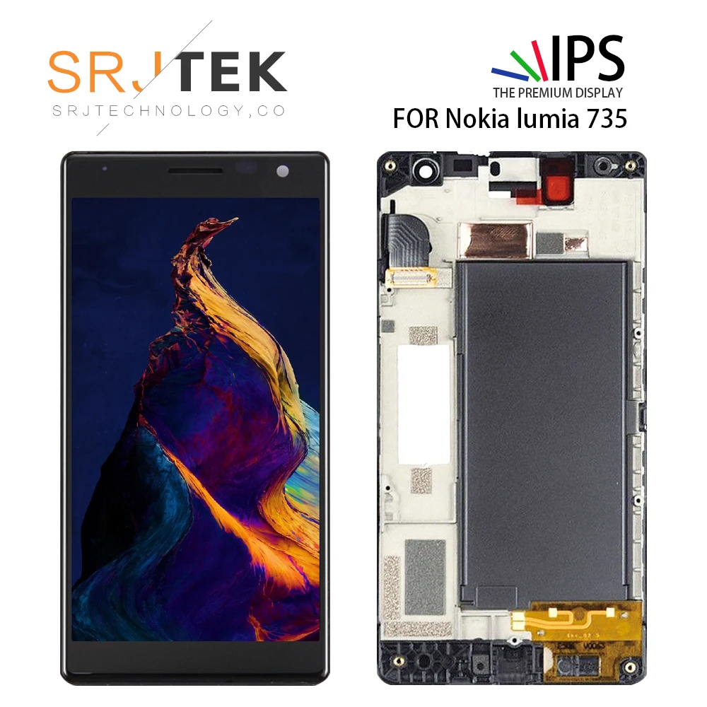 Оригинальный 4 7 &quotoled дисплей для NOKIA Lumia 735 730 ЖК сенсорный экран дигитайзер с