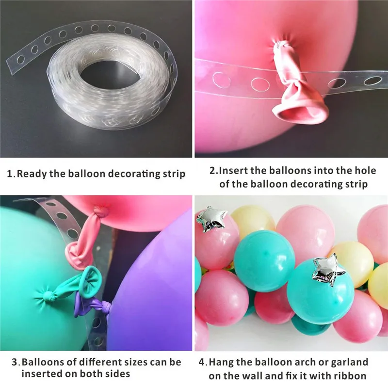 Цепочка из ПВХ для воздушных шаров 5 м|Воздушные шары и аксессуары| |